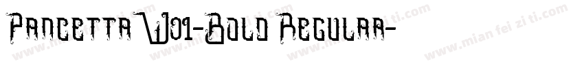 PancettaW01-Bold Regular字体转换